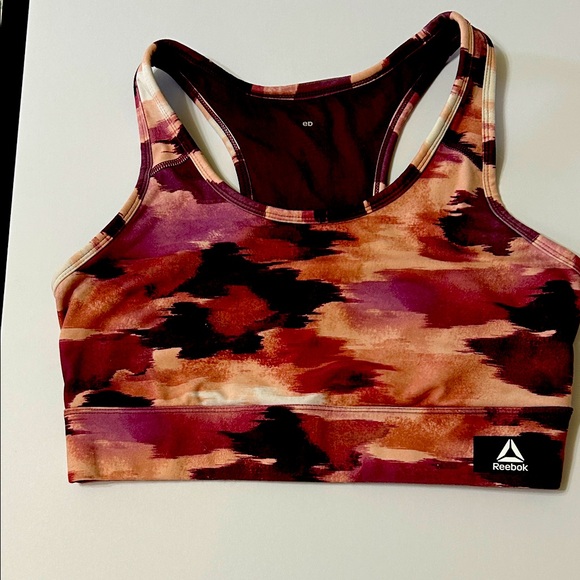 Reebok Women's Multicolor Sports Bra Large New - Picture 1 of 4